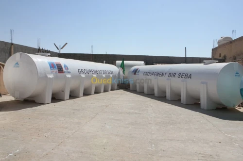 citerne fibre de verre et résine (PRV)