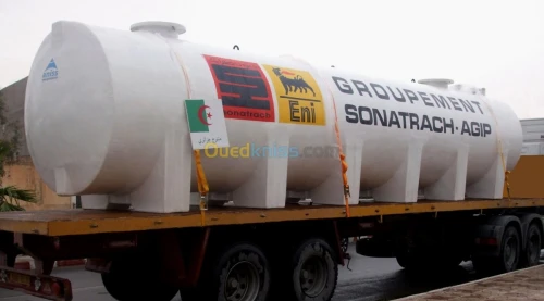 citerne fibre de verre et résine (PRV)