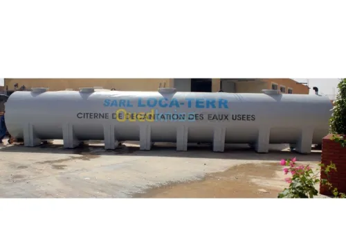 citerne fibre de verre et résine (PRV)