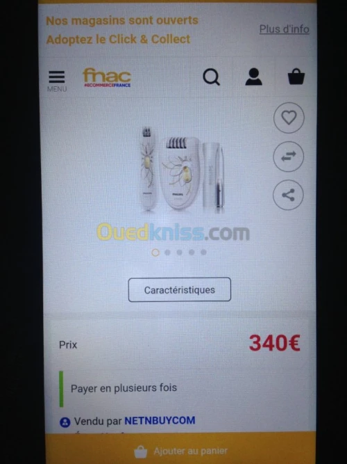 Coffret d'epilation philips, peigne lisseur, brosse à dents électrique