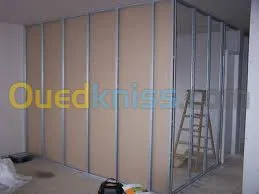 faux plafond fixe et démontable, placo