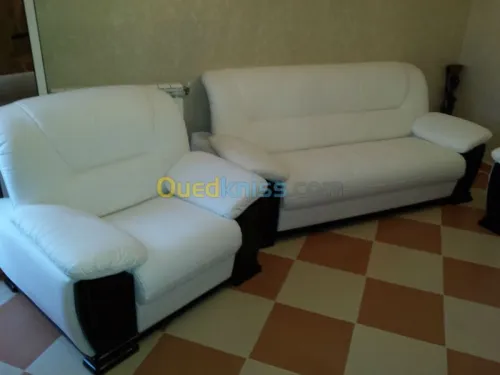 salon en cuir et simili cuir 
