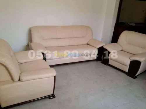 salon en cuir et simili cuir 