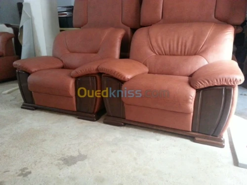 salon en cuir et simili cuir 