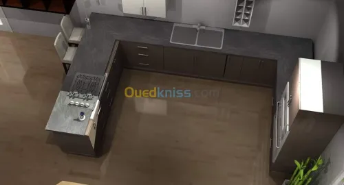 Conception 3d cuisine et meuble 
