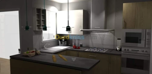Conception 3d cuisine et meuble 