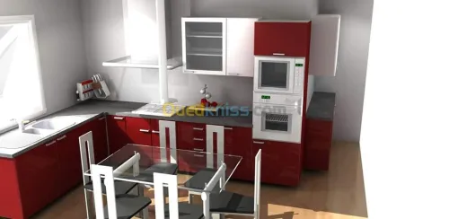 Conception 3d cuisine et meuble 