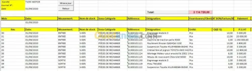 Gestion des stocks et ventes 