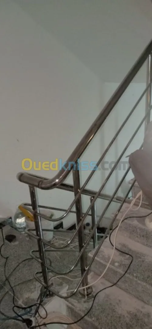 rampe d'escalier en inox