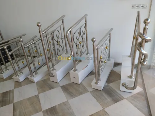 rampe d'escalier en inox