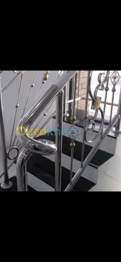 rampe d'escalier en inox