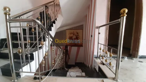 rampe d'escalier en inox