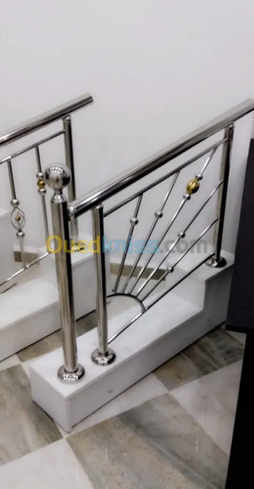 rampe d'escalier en inox