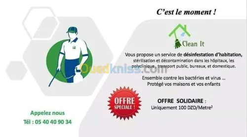 Service de nettoyage et d'entretien