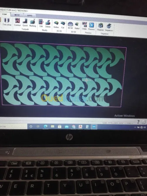 DECOUPAGE AU JET D EAU DE MARBRE ACIER