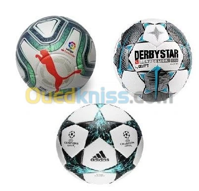 Ballon foot PUMA, Adidas, DERBYSTAR