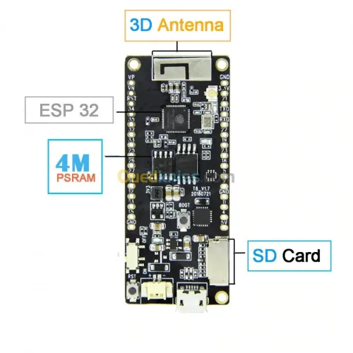 T-T-GO T8 V1.1 ESP32 Carte PSRAM ARDUINO