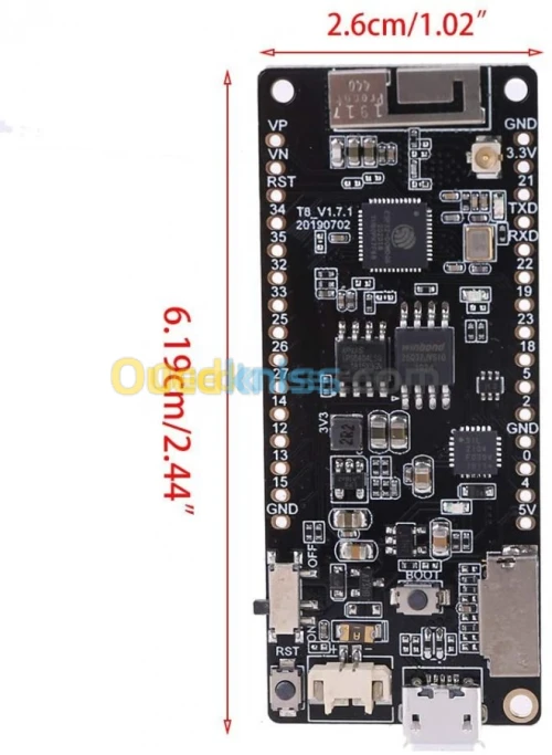 T-T-GO T8 V1.1 ESP32 Carte PSRAM ARDUINO
