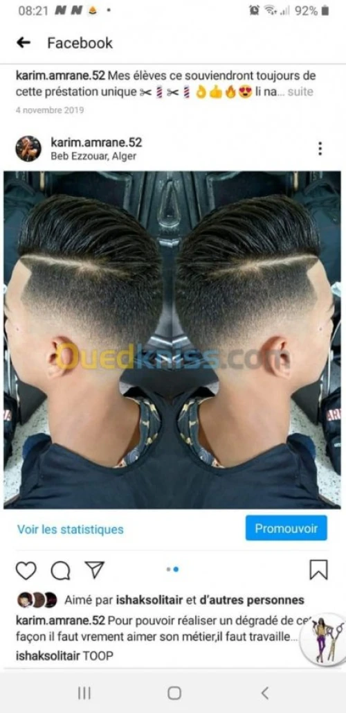 Formation coiffure homme 