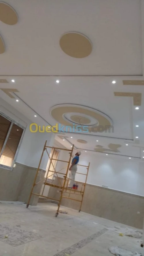 Déco pent ba13 ponçage carrelage