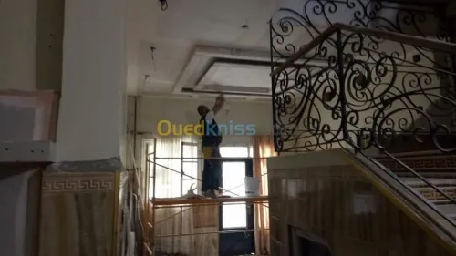 Déco pent ba13 ponçage carrelage