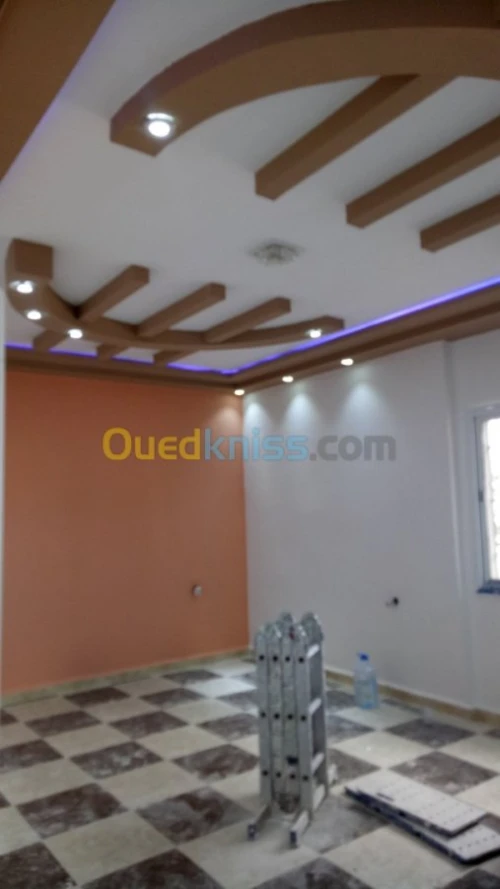 Déco pent ba13 ponçage carrelage