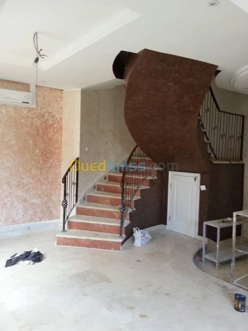 Déco pent ba13 ponçage carrelage