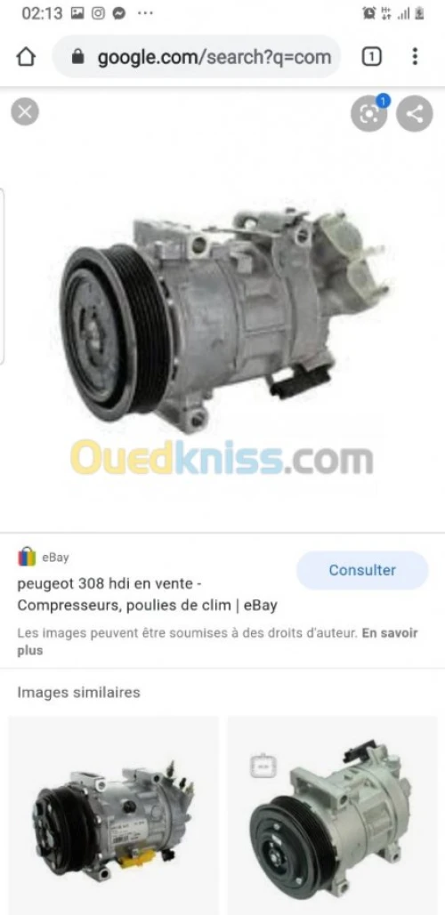 Alternateur compresseur pompe HP injec