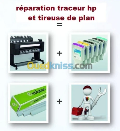 reparation toute marque de traceur hp 