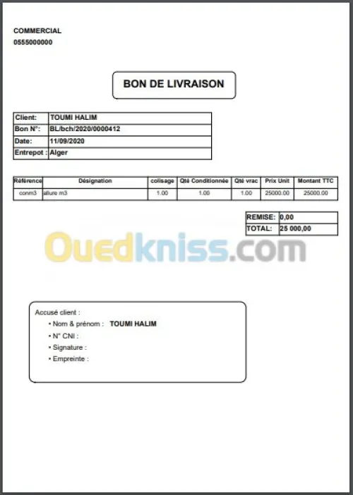 Logiciel Gestion Commercial