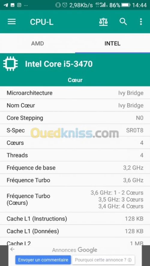 CPU i5 3470