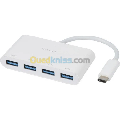 ADAPTATEUR USB TYPE-C /4 HUB + CARTE READER USB 3.0/0.1M