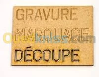 Cachet express,découpe et gravure laser 