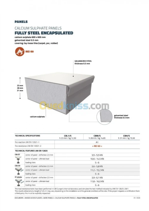 Faux Plancher technique 