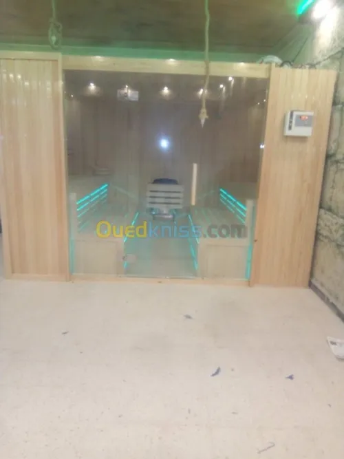 Sauna sur mesure fourniture poussée 48