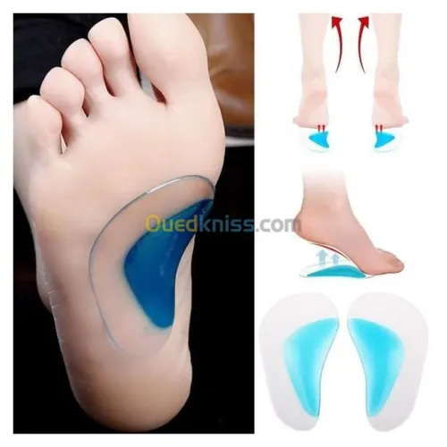 Paire De Silicone Gel Soins De Pieds Support de Voûte Plantaire