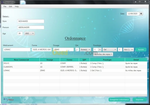 Logiciel Gestion pour cabinet medical