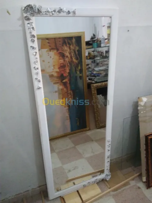 Miroir Toile Photos Tissu Ardoise 