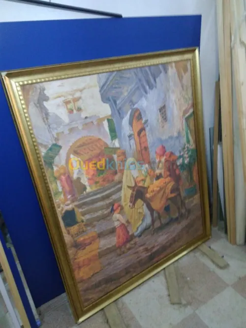 Miroir Toile Photos Tissu Ardoise 