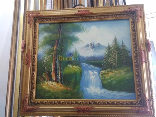 Miroir Toile Photos Tissu Ardoise 