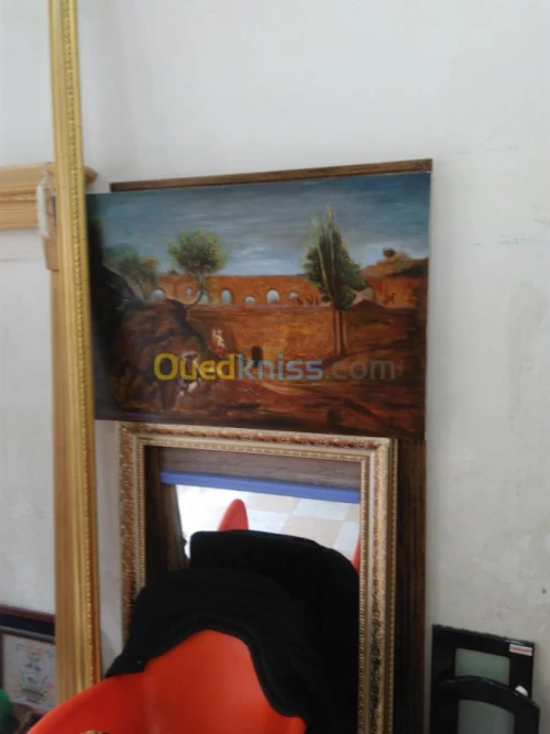 Miroir Toile Photos Tissu Ardoise 