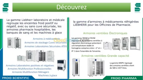  armoires Froid Pharma Froid Scientifi
