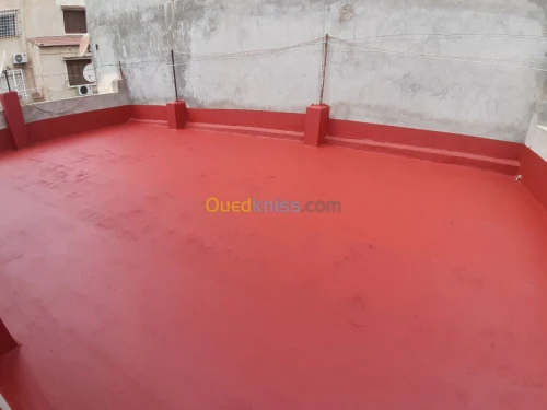 Étanchéité toiture peinture 