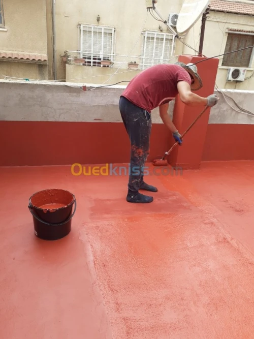 Étanchéité toiture peinture 