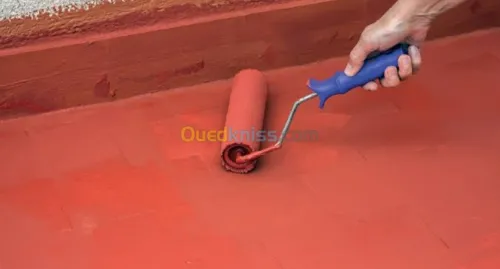 Étanchéité toiture peinture 