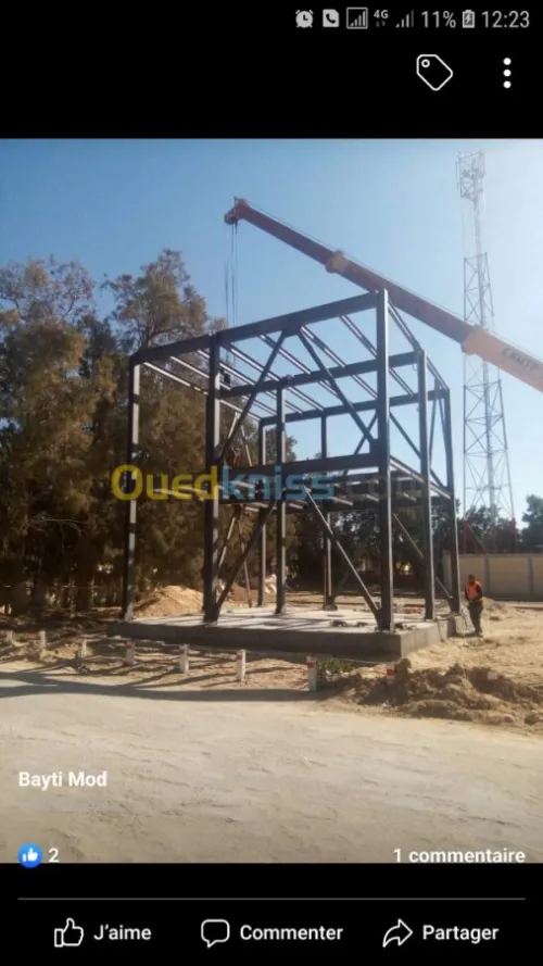 Fabrication et montage charpente metallique 