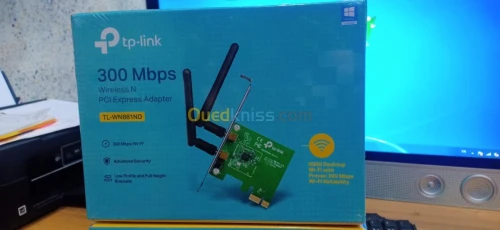 Carte PCI Express WiFi 2 antennes