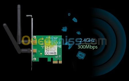 Carte PCI Express WiFi 2 antennes