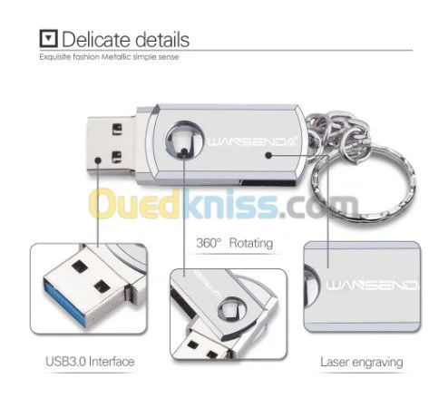 Clé USB 3.0 32 Go + porte clés