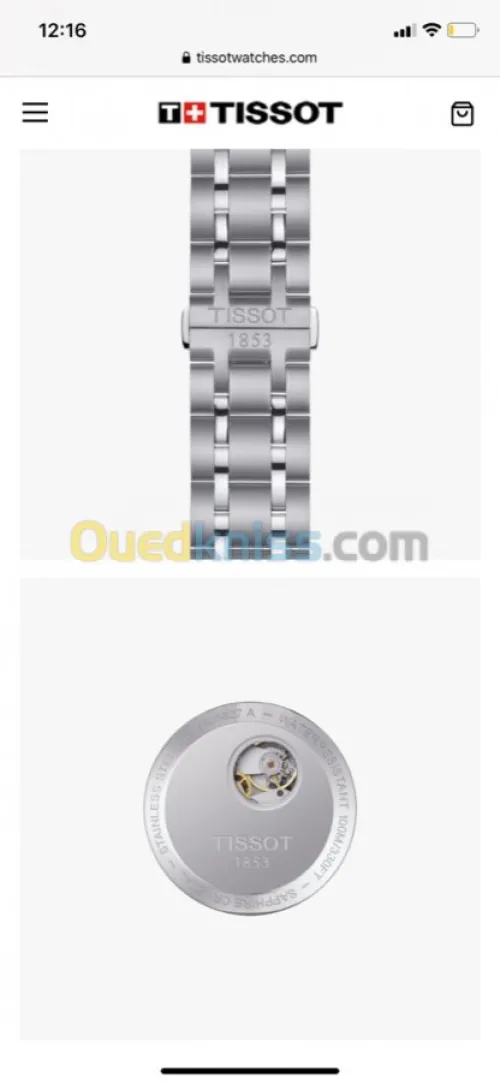 Montre Tissot  couturier automatic